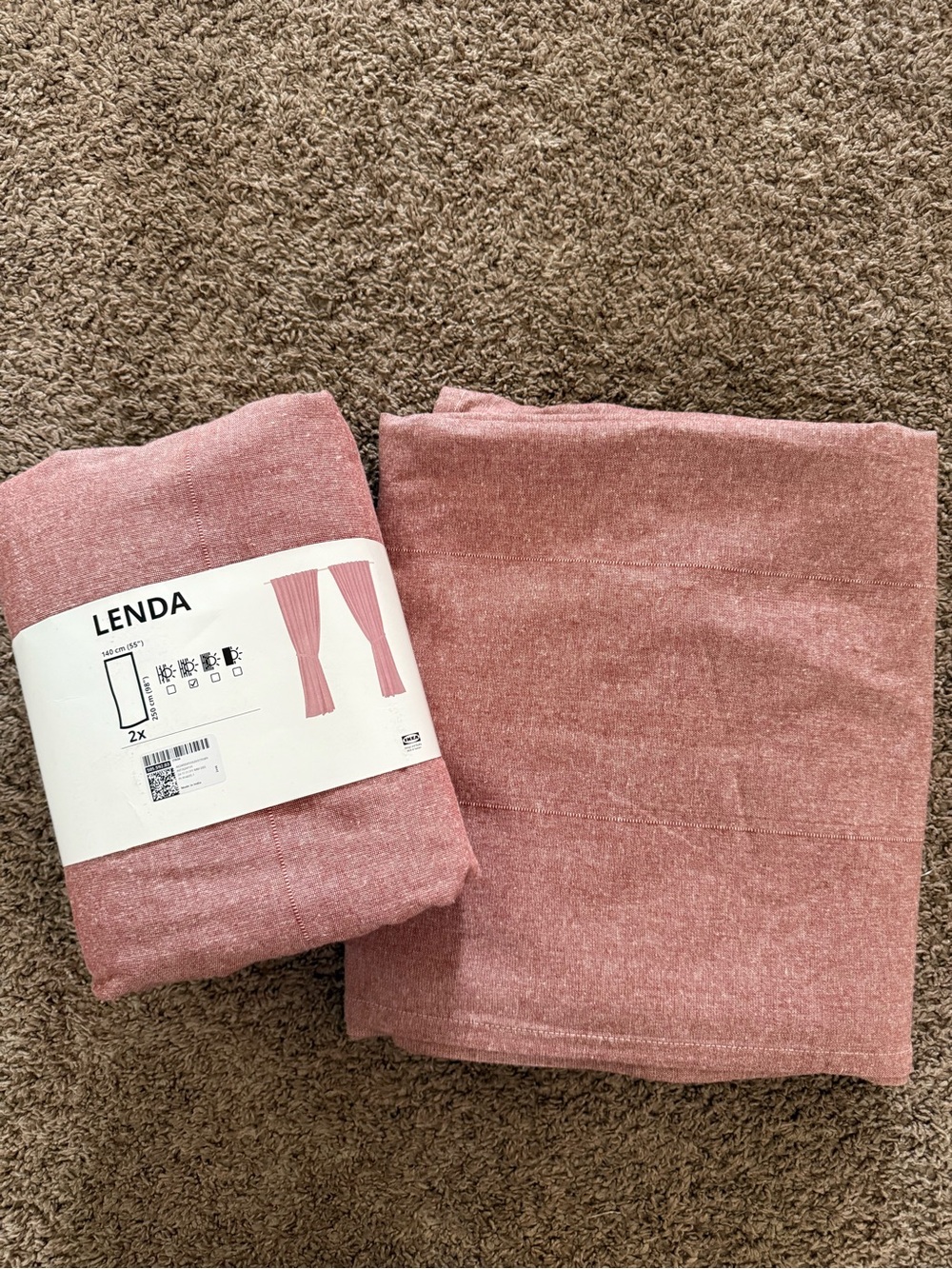 IKEA LENDA Curtain Panels - Set of 2 (4 panels)